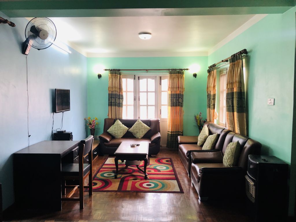 Furnished 2BHK with AC on 3rd Floor